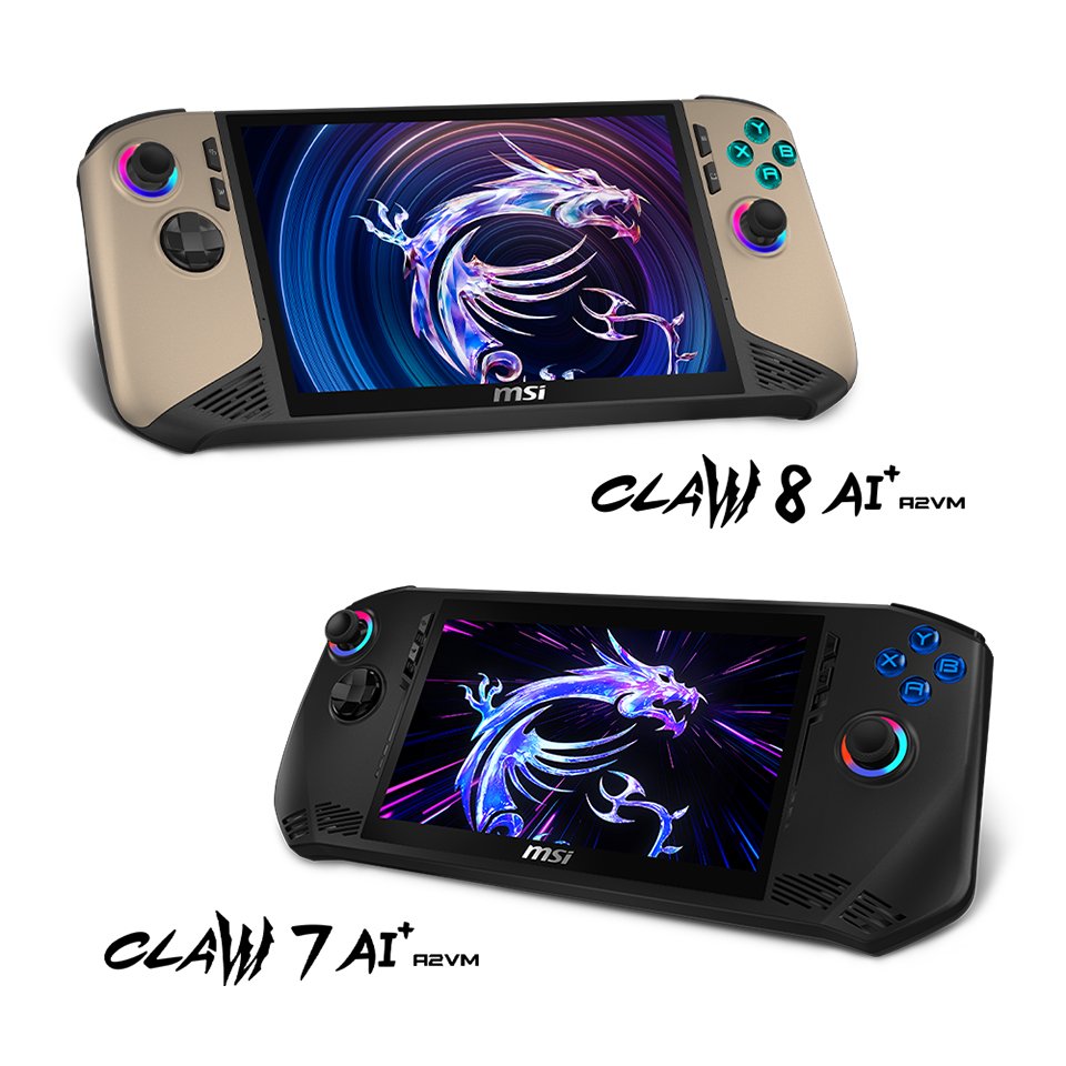 เปิดตัว Handheld จาก MSI รุ่นใหม่ Claw 8 AI+ และ Claw 7 AI+