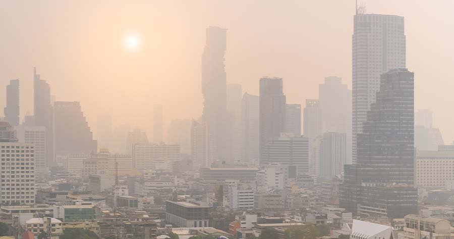 สถานการณ์ค่าฝุ่น PM 2.5  กทม.เกินค่ามาตรฐาน 49 พื้นที่ เริ่มมีผลต่อสุขภาพ