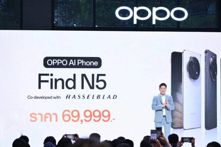 OPPO-Find-N5-Launch-MKT_Thumbnail-768x513 ‣ Catchup.asia OPPO Find N5, สมาร์ตโฟนจอพับ, โทรศัพท์พรีเมียม, มือถือกล้อง Hasselblad, เปิดตัวมือถือใหม่,