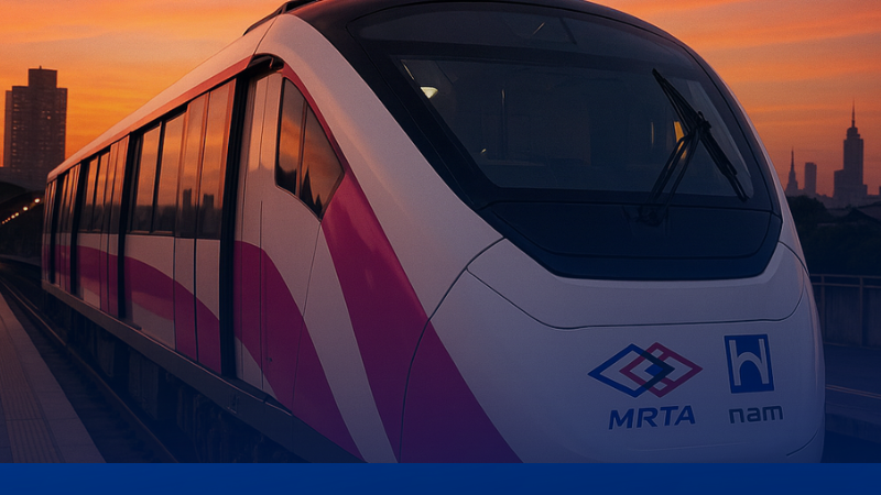 รถไฟฟ้าสายสีชมพู ส่วนต่อขยายเมืองทองธานี เปิดให้บริการทดลอง ‣ Catchup.asia